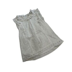 Maeve | white eyelet top